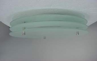 Round Frosted Glass Ceiling Mount